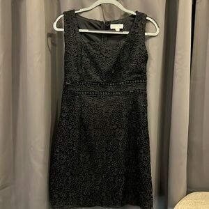 She + Sky - Crochet Lace Cut Out Mini Dress Sz LG